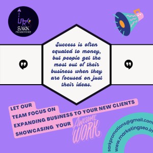 Digital marketing by SARK PROMOTIONS. The answer to be best digital marketing in India