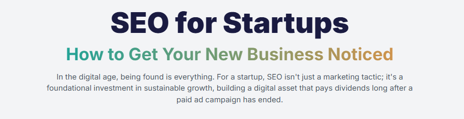 SEO for Startups